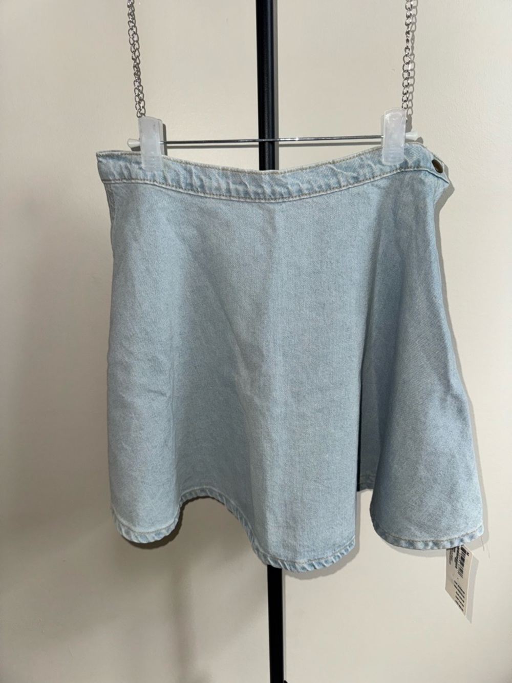 American Apparel Denim Mini Skirt NWT | Y2K Low Rise Light Wash Jean Skirt